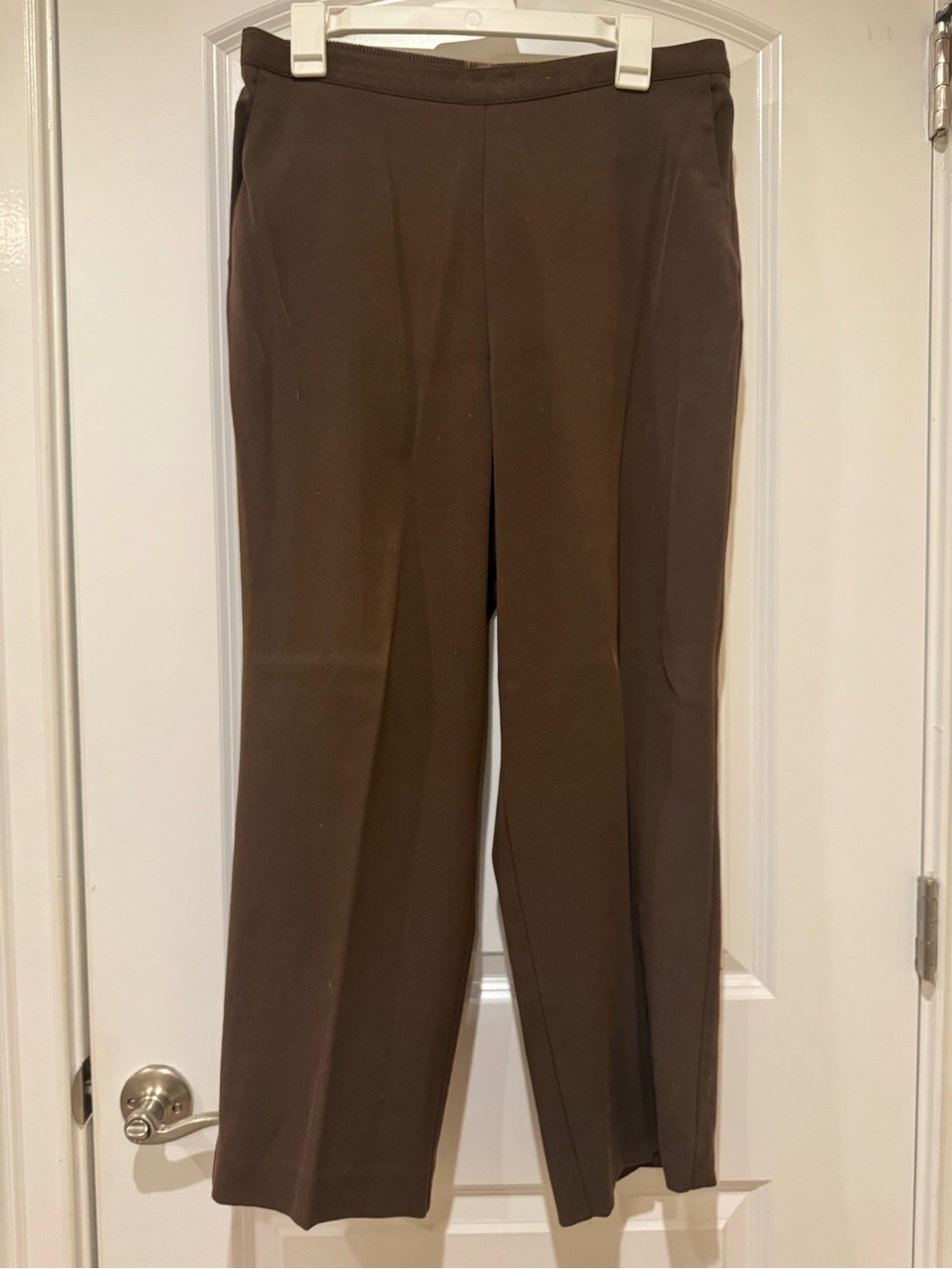 Alfred Dunner Brown Straight-Leg Dress Pants